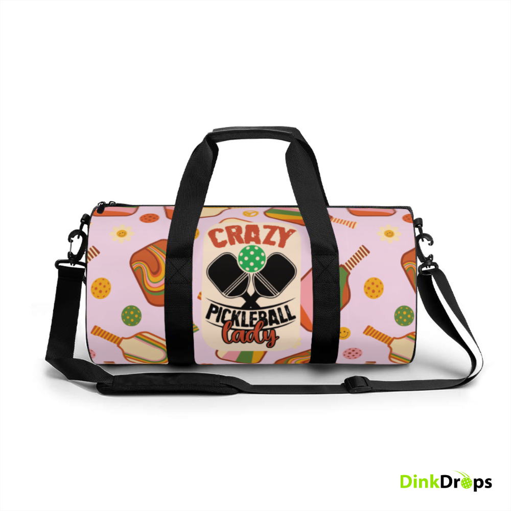 Crazy Pickleball Lady Duffel Bag