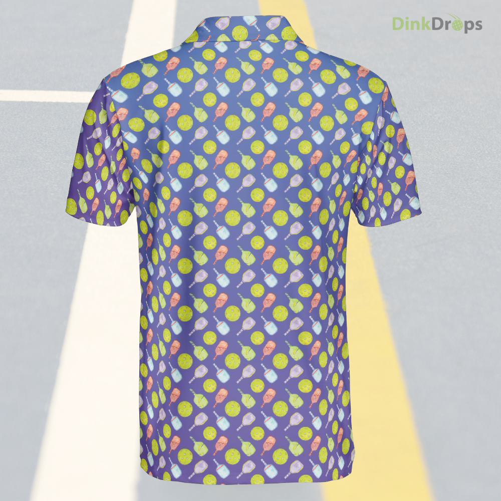 Watercolor Pickleballs Polo Shirt